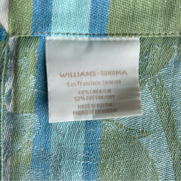 WILLIAM SONOMA spring butterfly jacquard table runner - Picture 2 of 10